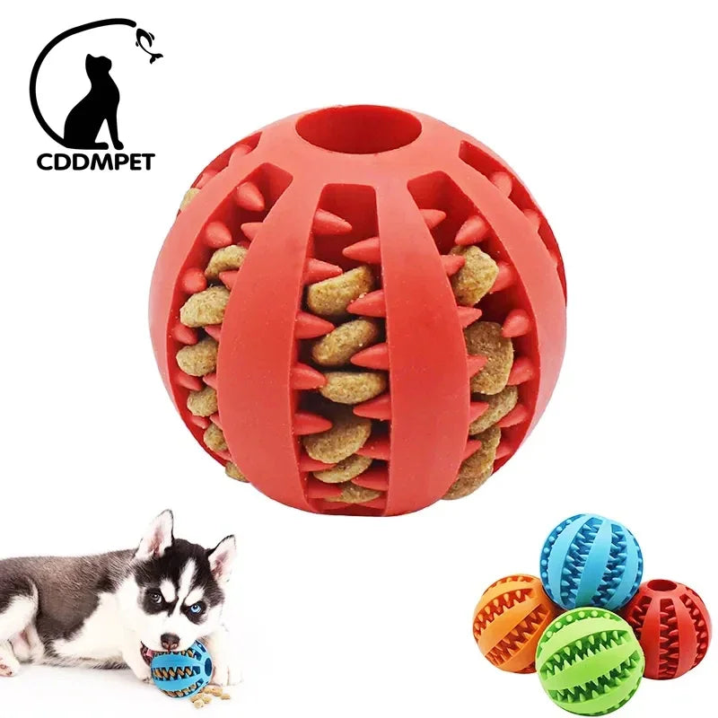 PELOTA ATRAPACOMIDA - JUGUETE PARA PERRITO