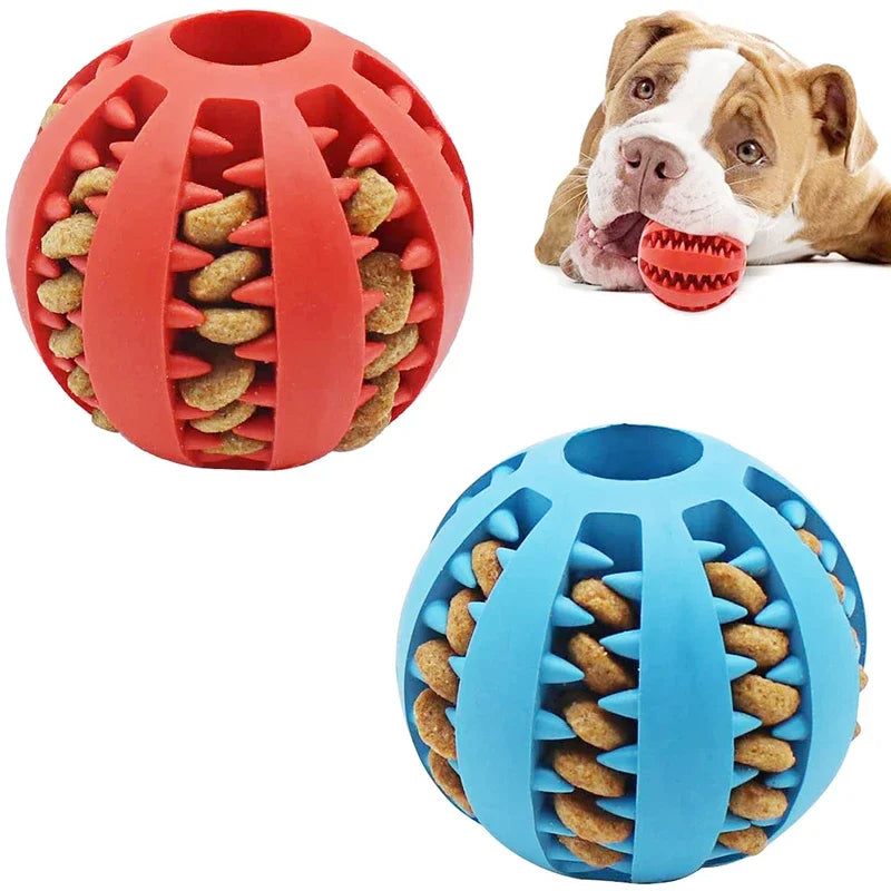 PELOTA ATRAPACOMIDA - JUGUETE PARA PERRITO