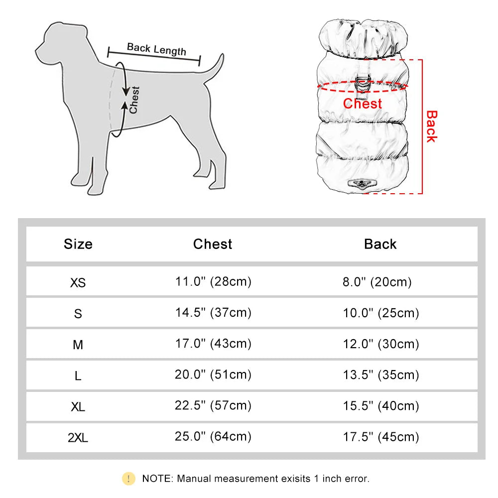 ABRIGO ACOLCHADO PARA PERRITO